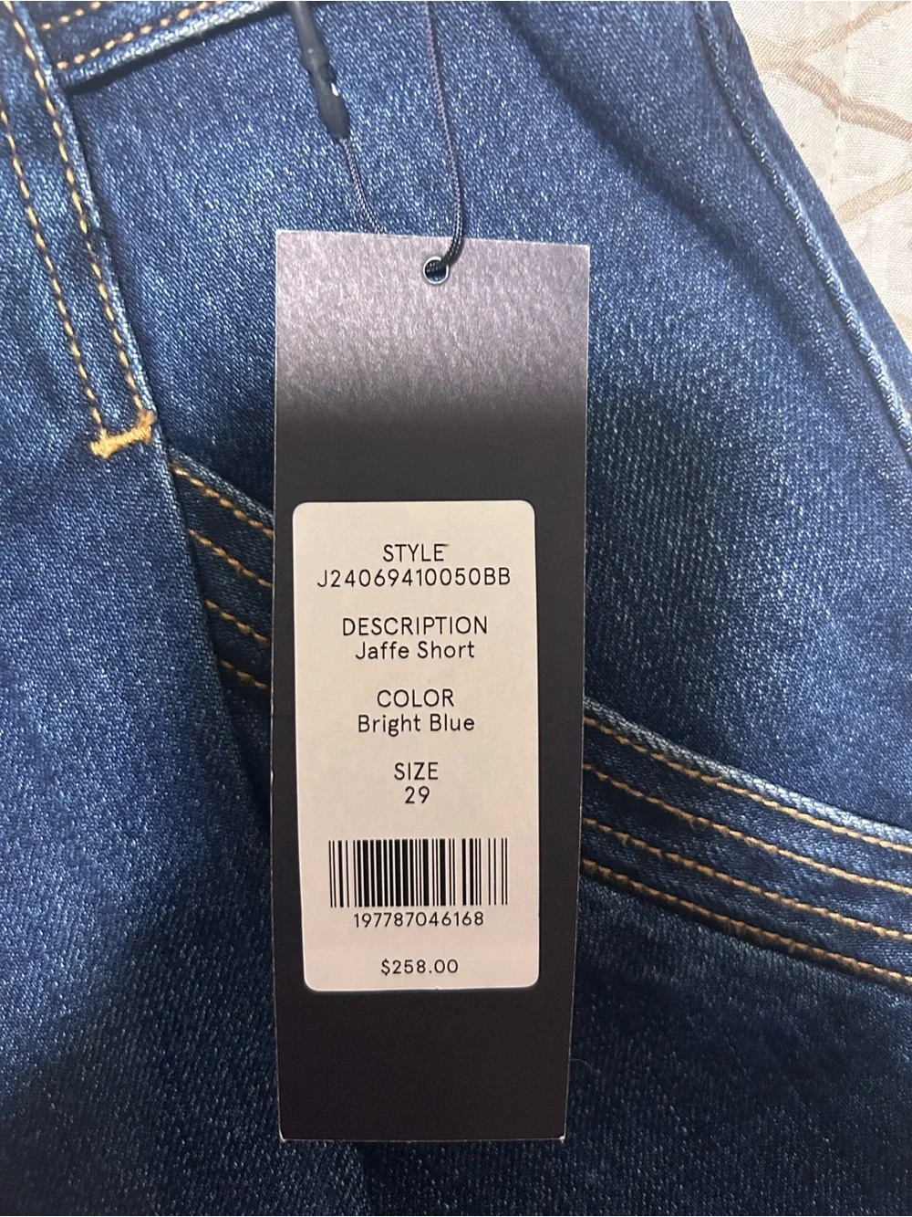 Veronica Beard Jaffe Short High Rise Jeans - Bright Blue size 29 NWT
